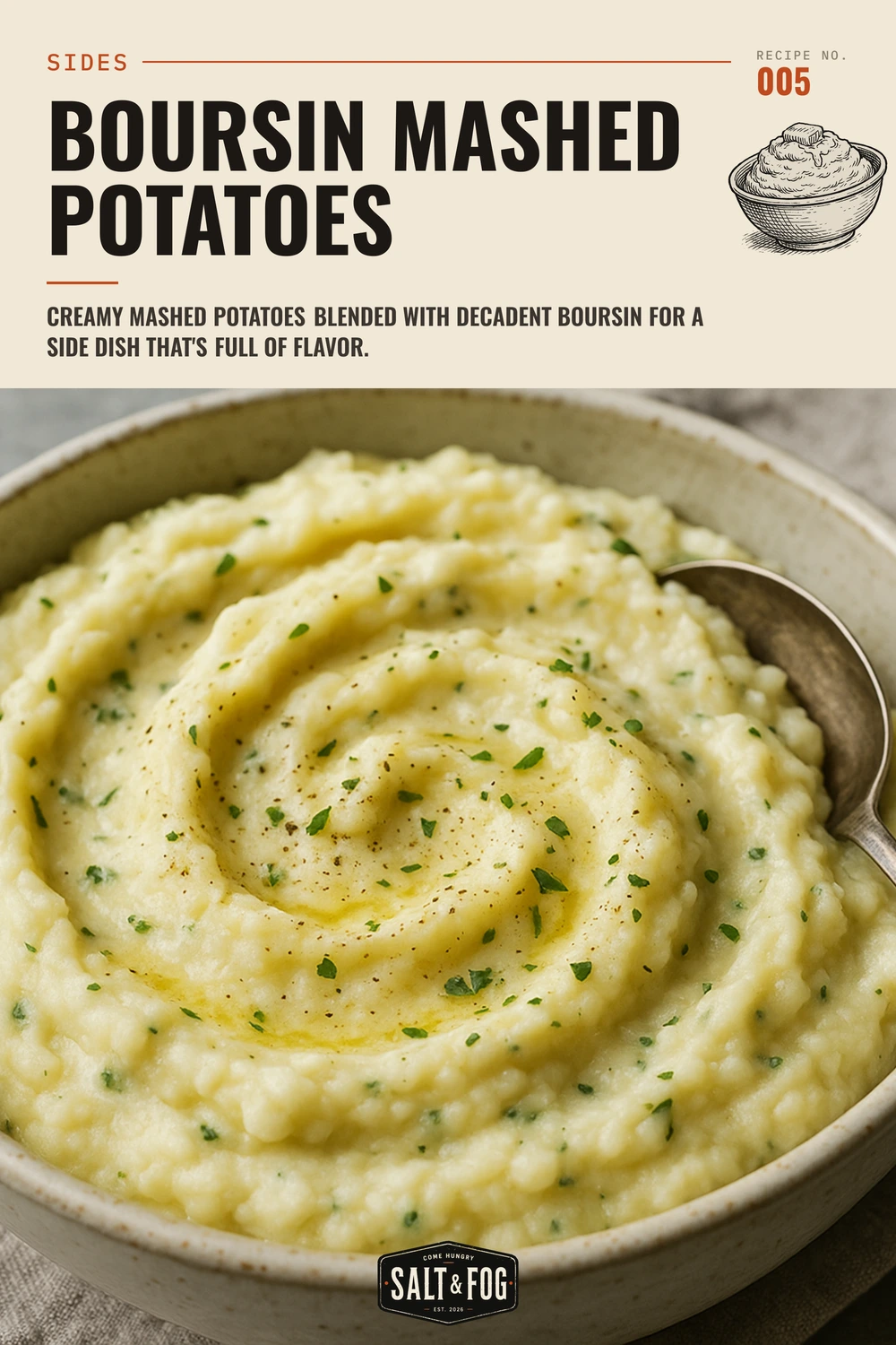 Boursin Mashed Potatoes — Salt & Fog