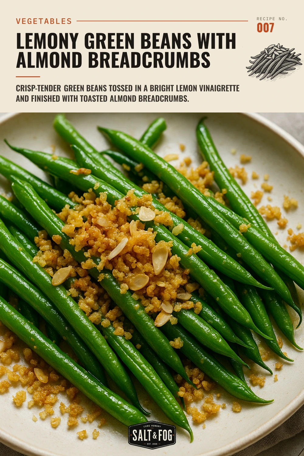 Lemony Green Beans With Almond Breadcrumbs — Salt & Fog