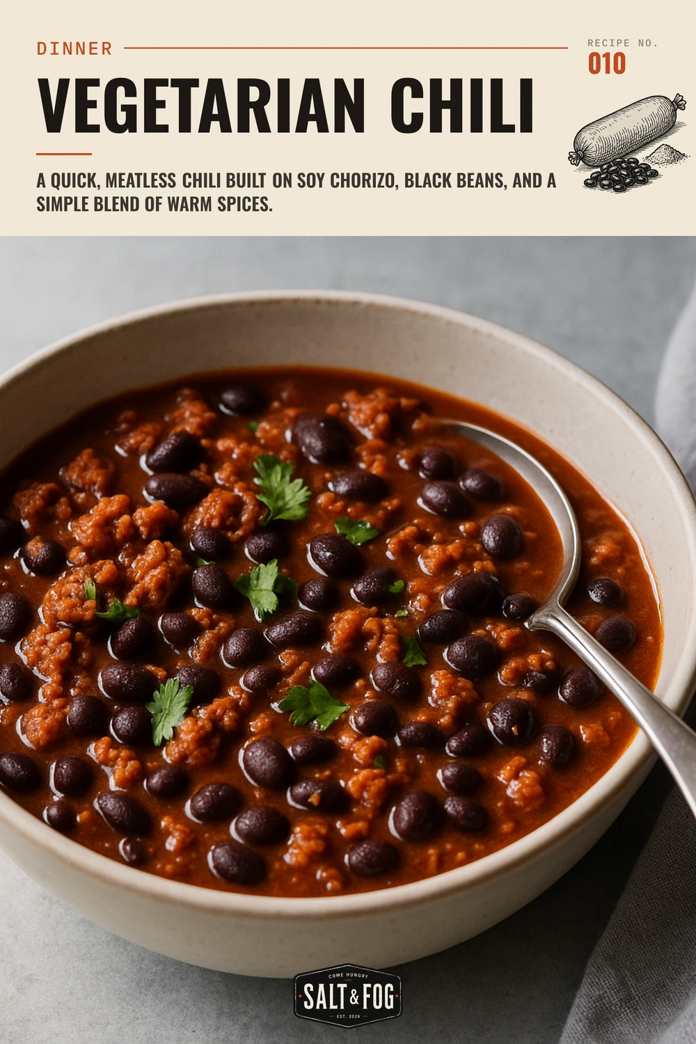 Vegetarian Chili — Salt & Fog