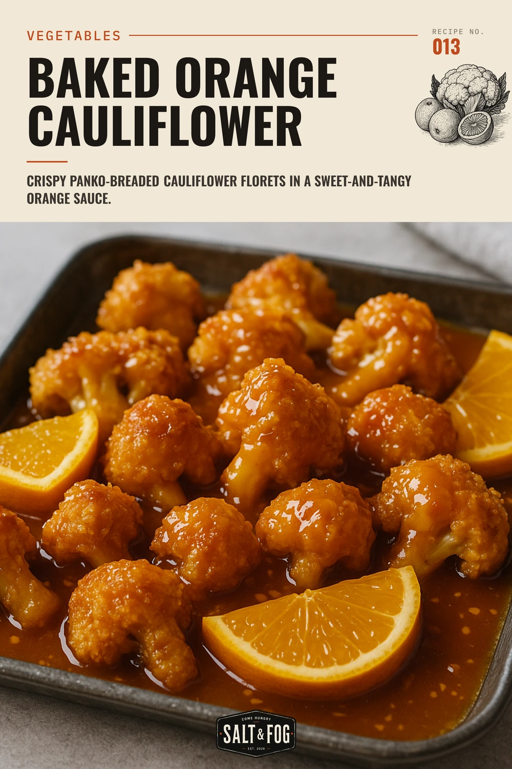 Baked Orange Cauliflower — Salt & Fog