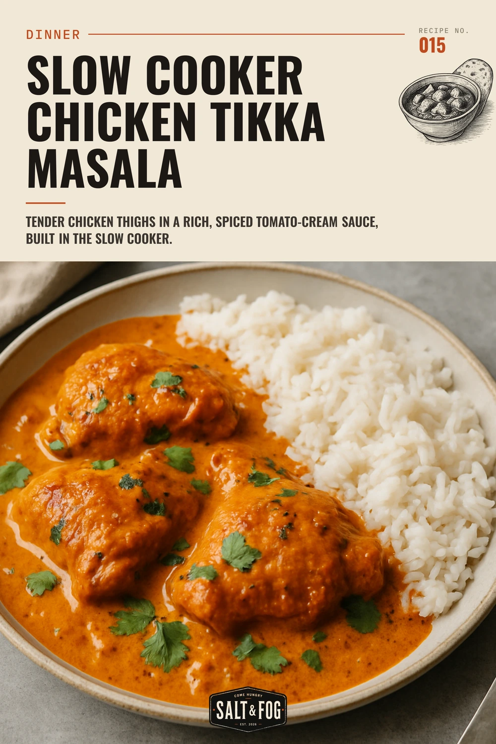 Slow Cooker Chicken Tikka Masala — Salt & Fog