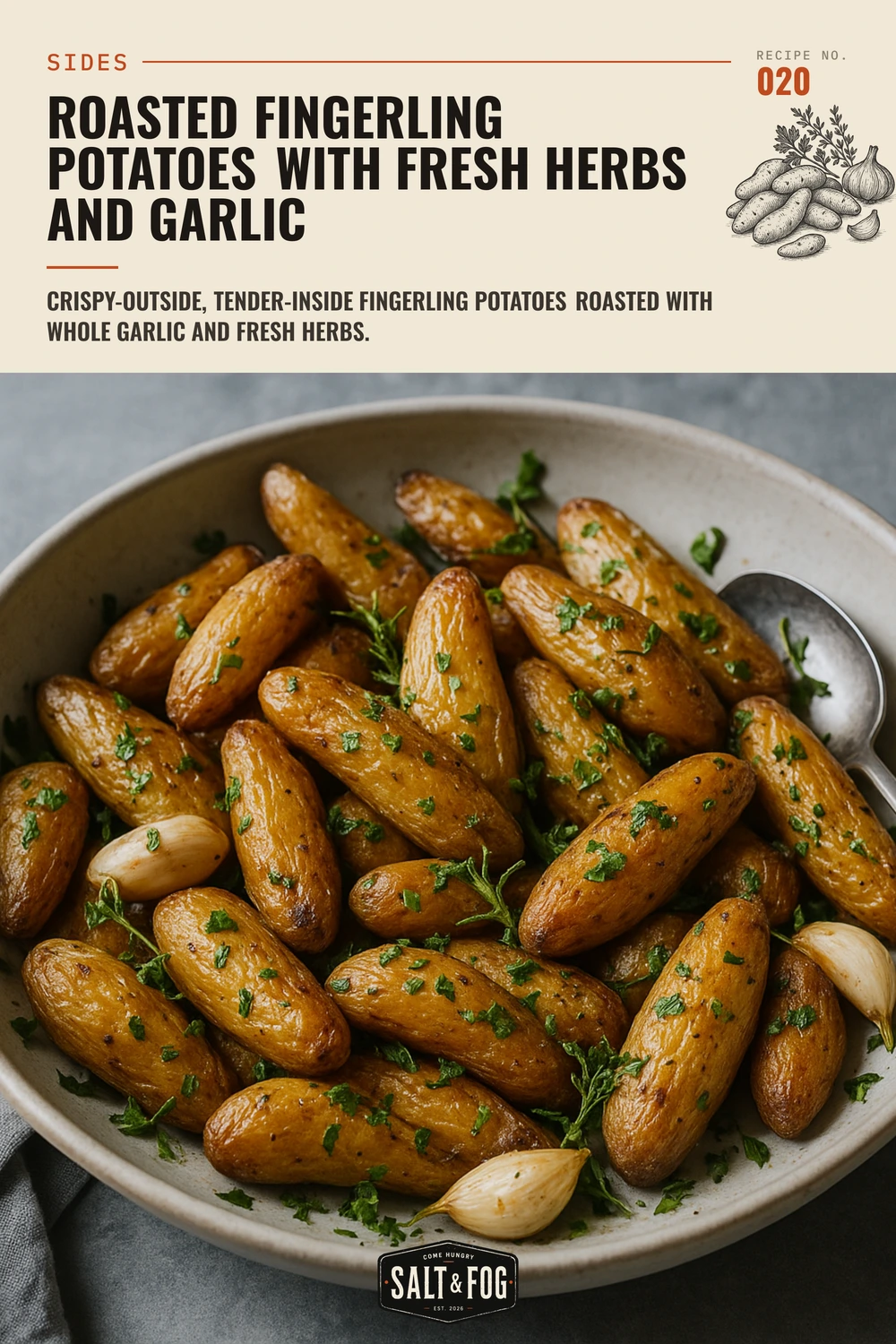 Roasted Fingerling Potatoes with Fresh Herbs and Garlic — Salt & Fog