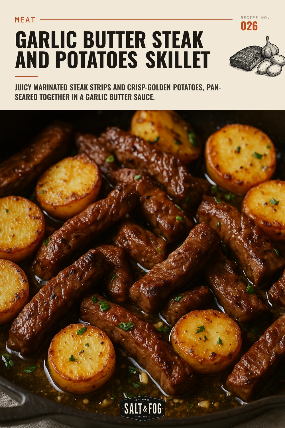 Garlic Butter Steak and Potatoes Skillet — Salt & Fog