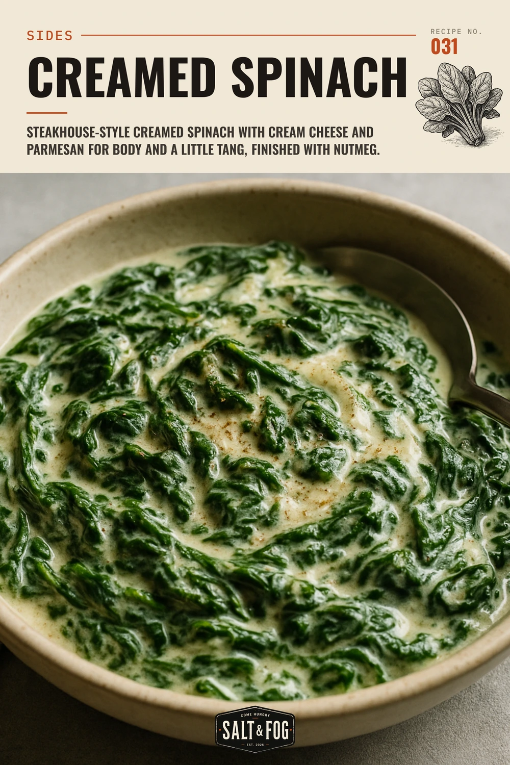 Creamed Spinach — Salt & Fog